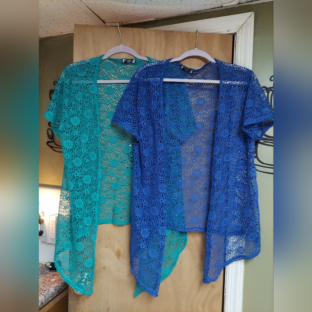 Crocheted shrugs